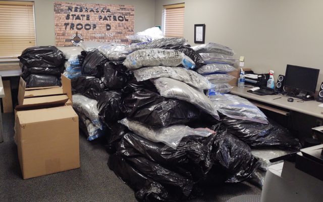 More Than 2,000 Pounds of Pot Confiscated In I-80 Traffic Stop In South-Central Nebraska