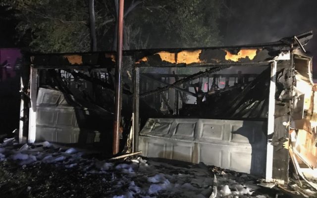 Fire Late Sunday Night Destroys North Lincoln Garage