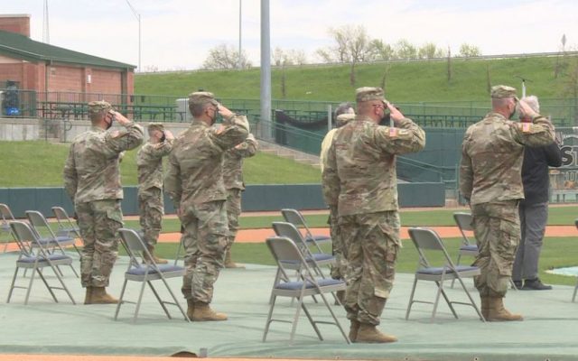 Deployment ceremony held at Haymarket Park for unit going to East Africa