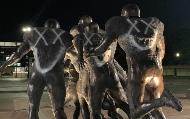 Vandalism Reported On Statue Outside Memorial Stadium