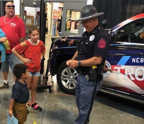 Troopers Spreading Safety Messages at Nebraska State Fair