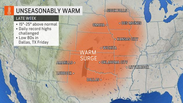Record Warmth Roasts Parts of U.S. on Christmas