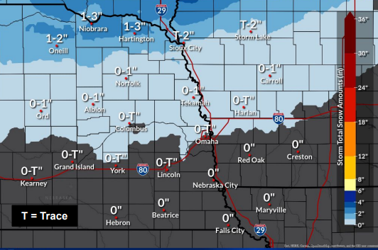 Lincoln On Southern Fringe Of Expected Snowfall