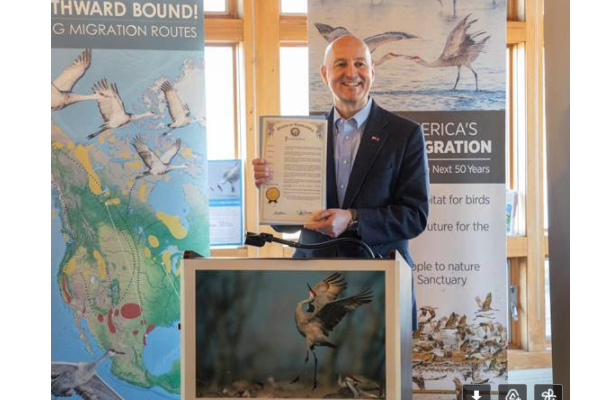 Governor Proclaims Sandhill Crane as State Migratory Bird