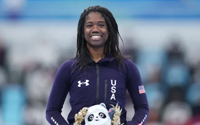 First Black Woman To Win Winter Olympic Gold In Speedskating Returns To Inlines In Lincoln