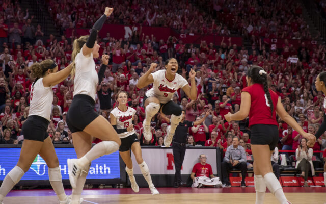 Huskers Top No. 7 Ohio State in Five-Set Thriller