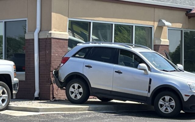 SUV Hits North Lincoln Building Late Monday Morning