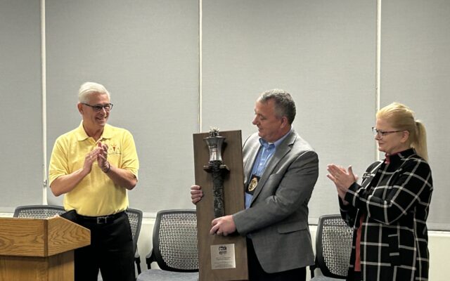 LPD Awarded Plaque/Torch from Special Olympics Nebraska