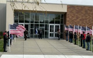Law Enforcement, Firefighters, Patriot Guard Pay Tribute to Ceresco Police Officer